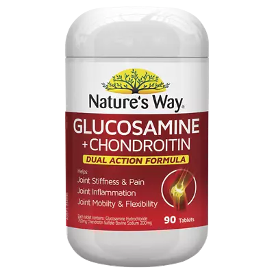 Nature's Way Glucosamine + Chondroitin 90 Tablets Arthritis Relief Natures Way • $28.39