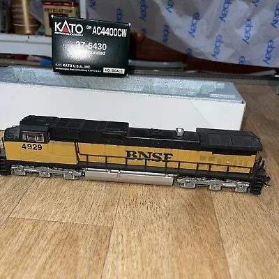 $130 • Buy Kato 37-6312 HO Scale BNSF Railway GE C44-9W Dash 9 Diesel Locomotive 4929