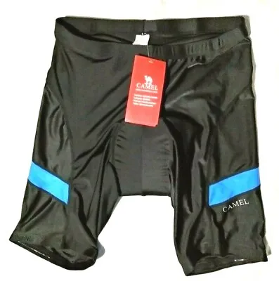 Camel Biking Cycling Short Men Size XXL Black & Blue Padded Polyester Spandex  • $5.62