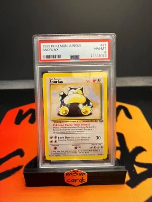 $23 • Buy Snorlax PSA 8 NM-MT Pokemon JUNGLE Set 27/64 Unlimited 1999 Non-holo