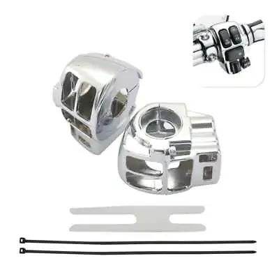 Chrome Hand Control Switch Housing Kit For Harley Touring Electra Road Glide CVO • $31.91