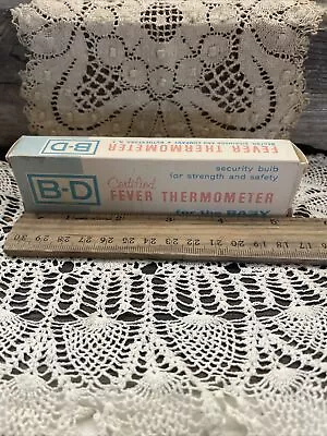 Vintage B-D Certified Fever Thermometer For Baby • $18.29