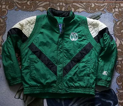 Vintage Starter Boston Celtics Puffer Jacket - Size M • $85