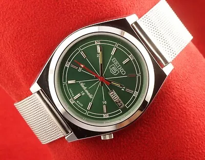 Vintage Seiko 5  Automatic Japan Men Working Wrist Watch 37.5mm • $65