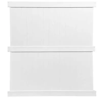 Weatherables Fence Panel Kit 96 X72  White Vinyl Privacy Water Resistant Outdoor • $340.08