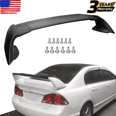 Fits 2012-2015 2013 2014 Honda Civic 4DR Sedan Mugen Rear Trunk Spoiler Wing Lip • $66.90