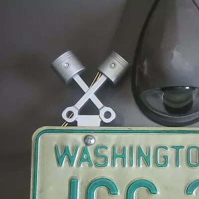 $29.95 • Buy Cross Piston License Plate Topper Fits Hot Street Rat Rods Muscle Cars Sbc V8 V6