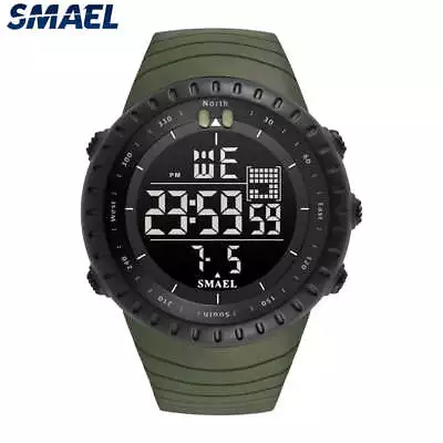 SMAEL Mens Digital Watch Outdoor Sports Waterproof • $18.19