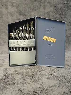 15-pc AMI Fractional Drill Bit Set 1/16  - 1/2  X 32nds Huot Case USA Made (W12) • $39.99