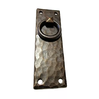 Hammered Brass Drawer Pull Mission -Arts & Crafts  Antique Copper Finish Antique • $19.74