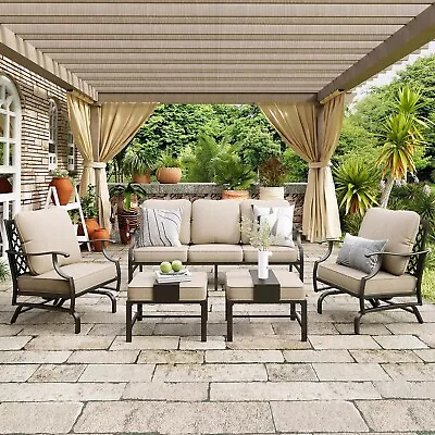 7 Seat Outdoor Sectional Sofa Set Patio Conversation Sofa Set With Thick Cushion • $839.99