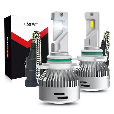 Lasfit 9012 HIR2 LED High Low Beam Headlights Bulbs 60W 6000K White Super Bright • $49.99