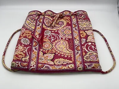 Vera Bradley Floral Drawstring Bag Backpack 15x13  • $17.99