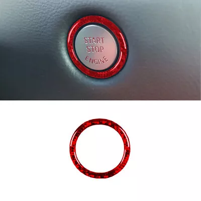 For Toyota Supra A90 Red Carbon Fiber Interior Ignition Switch Frame Cover Trim • $8.18