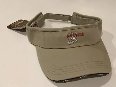 Hooters Vintage Adjustable Strap Visor Hat American Needle Khaki Tampa Bay • $9.75