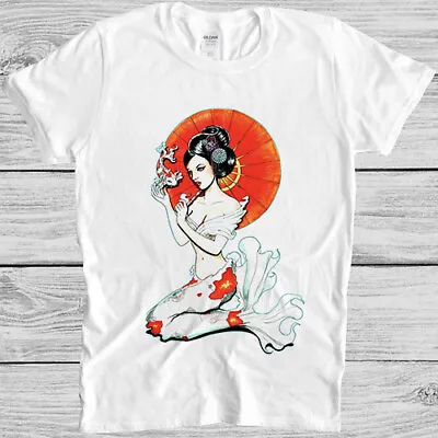 Koi Fish Mermaid Japanese Sun Slogan Joke Gamer Cult Movie Gift Tee T Shirt M974 • £6.35