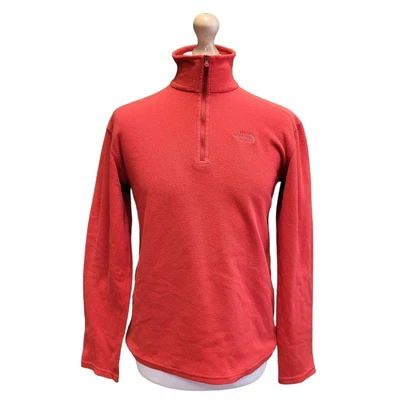 £29.99 • Buy Men's The North Face Red 1/4 Zip Fleece Base Layer Uk S Eu 48 (A388)