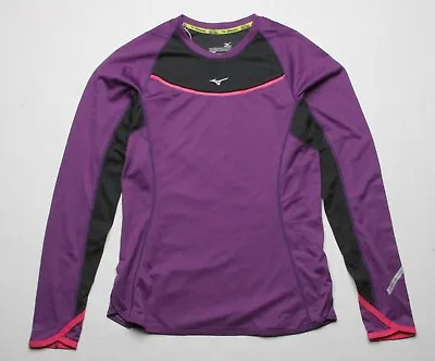 Mizuno Women Breath Thermo Crew (M) PM Black 421162 6790 • $16