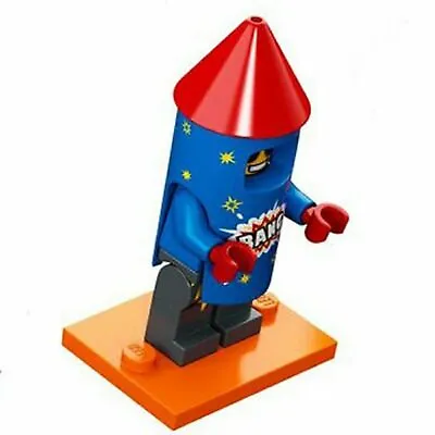 LEGO® Collectible Party Minifigures Series 18 Fireworks Rocket Guy 71021 • $8.49