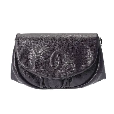 CHANEL Chain Wallet Half Moon Purple Shoulder Bag 800000116125000 • $2237.58