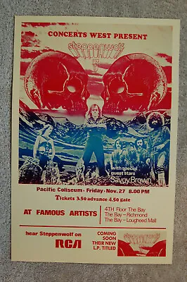 $4 • Buy Steppenwolf Concert Tour Poster 1970 Pacific Coliseum---