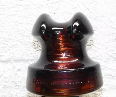 NICE Vintage ROOT BEER AMBER WHITALL TATUM No 511 A Glass Insulator • $12.95