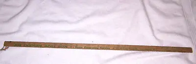 Vintage Lincolnton NC Adver. YardStick Yard Stick Dodgin And Son 1960s Wooden • $10