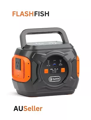 FlashFish Portable Power Station 600W Solar Generator 299Wh For Camp Caravan • $364.99