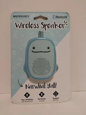 NEW ~ Merkury Wireless Bluetooth Speaker NARWHAL Y'ALL ~Laptop Smartphone Tablet • $10.95