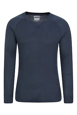 £16.99 • Buy Mountain Warehouse Mens Talus Base Layer Top V Neck Skiing Warm Quick Drying Tee