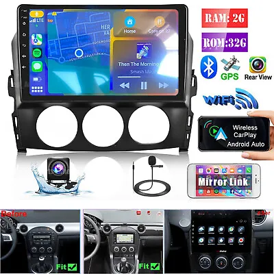 Android 13 Car Radio Stereo Carplay FM BT GPS Navi For Mazda MX-5 MX5 2006-2021 • $118.86