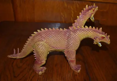 Vintage 1984 IMPERIAL Plastic Two Headed Dragon Toy Hong Kong • $9.99