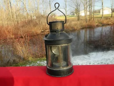 1874 Antique Galvanized Ship's Masthead Lantern Metal Ind. Ltd Hamilton Canada • $129.99