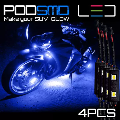 Underbody Neon Accent Blue Glow Motorcycle Rock LED Lights For Suzuki GSXR 1000 • $9.99