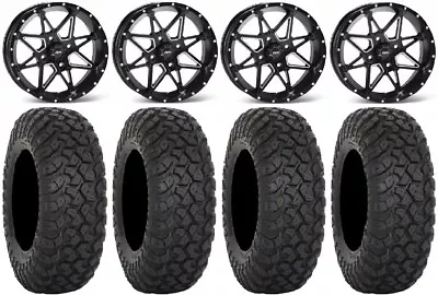 ITP Tornado 14  Wheels Black 30  RT320 Tires Kawasaki Mule Pro FXT • $1435.80