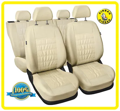 $92.51 • Buy CAR SEAT COVERS Full Fit SUZUKI GRAND VITARA - Eco Leather Leatherette Beige