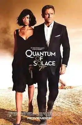 2008 007 James Bond  Quantum Of Solace  ORIGINAL Movie Poster Daniel Craig 27X40 • $79.99