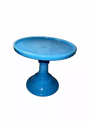 Mosser Glass Robin's Egg Blue 6  Cake Stand NWT • $59