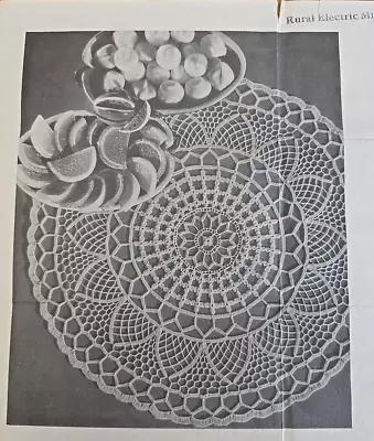 #S-891 Vintage DOILY Pattern To Crochet (Reproduction) • $6.99