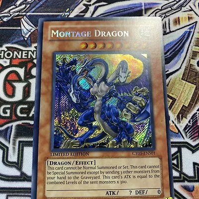 YuGiOh! Montage Dragon - CT05-ENS01 - Limited Edition - Secret Rare Nm • $8