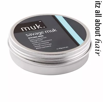 SAVAGE MUK STYLING MUD 95GR By MUK Hard Hold Australian Stockists And Stock • $29.95