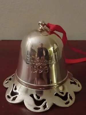 Towle Christmas Ornament - Bell Silver Plate -  Hark The Herald Angels  • $9.99