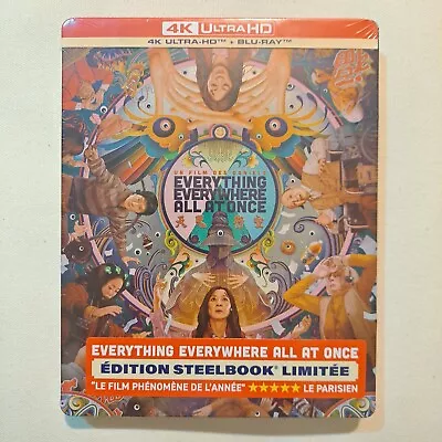 Everything Everywhere All At Once STEELBOOK (4K UHD & Blu) SEALED  • $59