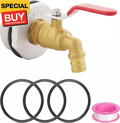 2  Drum Faucet For 55 Gallon Drum3/4 Inch Brass Rain Barrel Spigot With EPDM Ga • $22.07