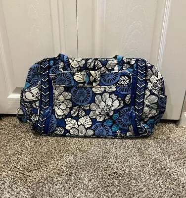 Vera Bradley Round Sports Duffel Bag In  Blue Bayou  Pattern • $25