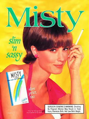 Misty Cigarette Ad #21 Rare 1995 Vintage Out Of Print  • $9.99