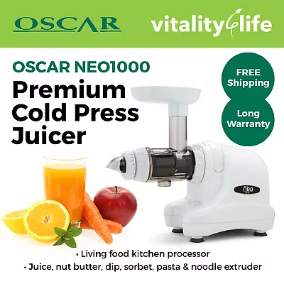 NEW Oscar Neo DA-1000 Slow Cold Press Juicer Extractor - White • $499