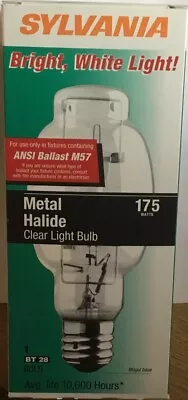 Sylvania M175/U 175-Watt Metalarc Metal Halide Lamp Light Bulb 175W M57/E Mogul • $15