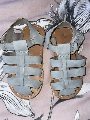 £1.99 • Buy Grey Blue Sandals Matalan Toddler Size 6 Worn Once