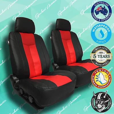 $130 • Buy Suzuki Grand Vitara Red/black Leather Car Front Seat Covers, Vinyl All Over Seat
